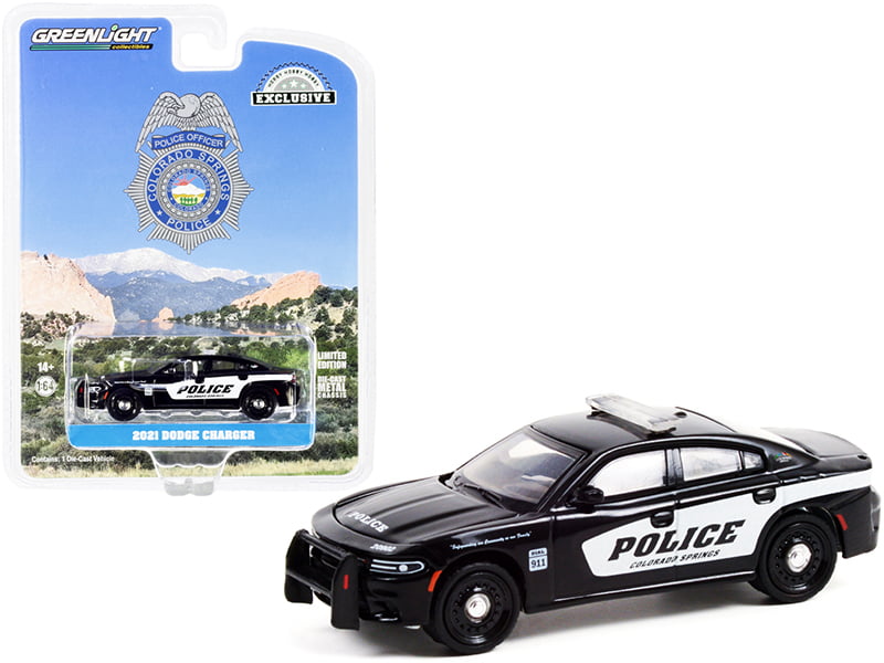 2021 Dodge Charger Colorado Springs Police Car 1:64 Diecast Model