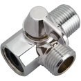 thumbnail image 1 of Brass Shower Diverter - Chrome, 1 of 1
