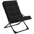 thumbnail image 1 of Outsunny Folding Chair with Detachable Thick Padded Cushion, Armrest, 1 of 10