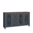 thumbnail image 4 of FESTIVO 63" Vintage Style Wood Kitchen Accent Buffet Sideboard Cabinet - Navy, 4 of 5