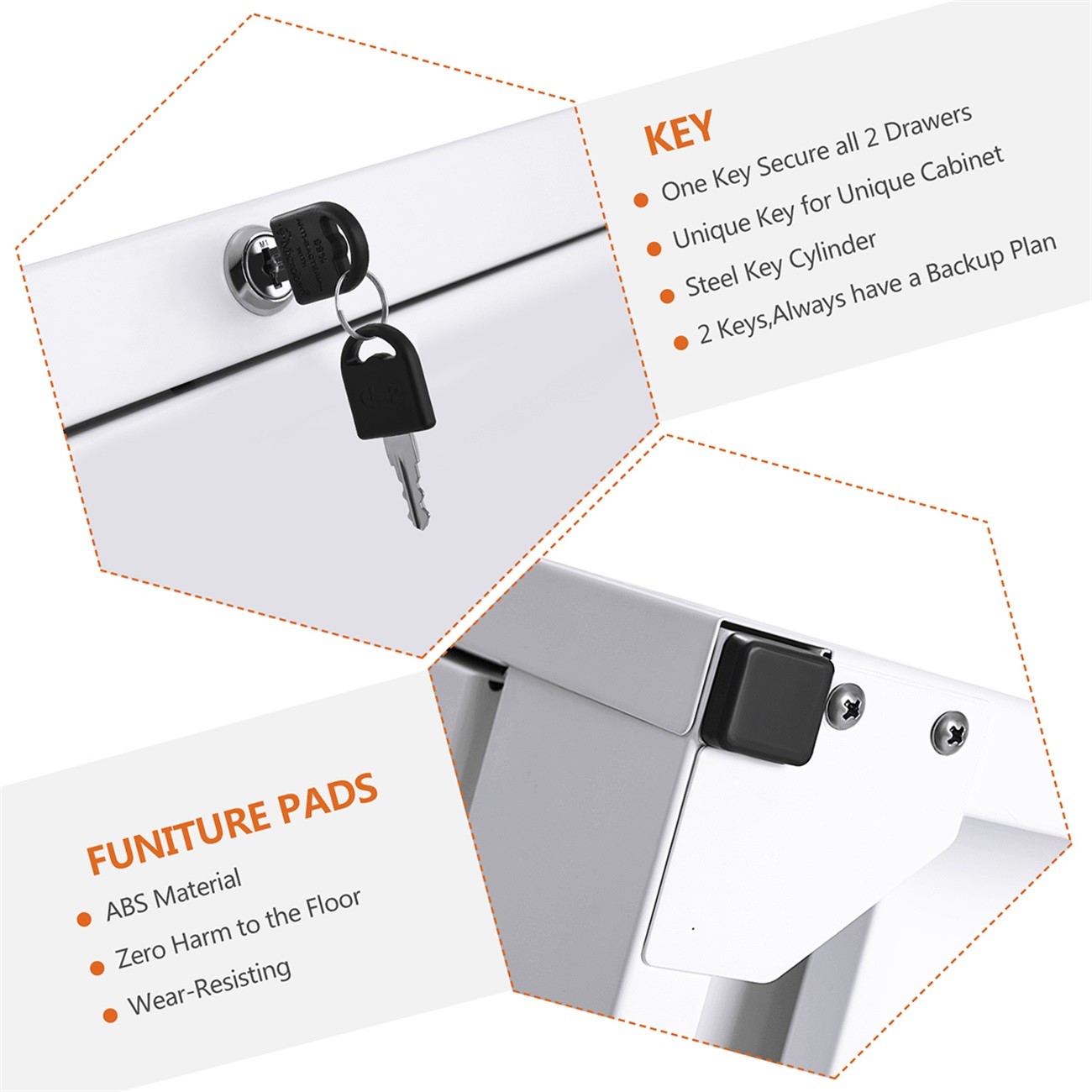 Modernluxe 2 Drawer Lateral File Cabinet With Lock Locking Metal Lateral Filing Cabinet Walmart Com Walmart Com