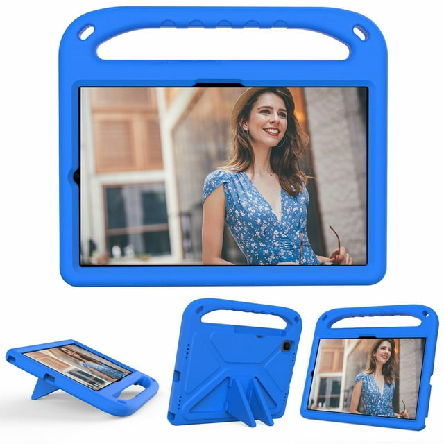 Étui Dessin Animé pour Samsung Galaxy Tab S7 S8 S9 11 Pouces FE Plus 12.4 Pouces Étui de Protection EVA pour Enfants Étui de Tablette Portable Bleu Tab S7 FE 12.4