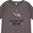thumbnail image 4 of Inktastic My Great Aunt Loves Me Unicorn Niece Girls Long Sleeve Toddler T-Shirt, 4 of 5