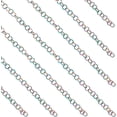 thumbnail image 1 of Paquete de 3 anillas de salto de acero inoxidable de 8 mm y 35 pulgadas para manualidades, cadenas de metal pequeñas con diseño de arcoíris, anillos de salto abiertos, conectores de eslabones, 1 of 6