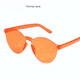 thumbnail image 3 of Gafas de sol transparentes de gelatina de una pieza sin marco, gafas de sol de color caramelo europeas y americanas, color de una sola pieza, 3 of 3