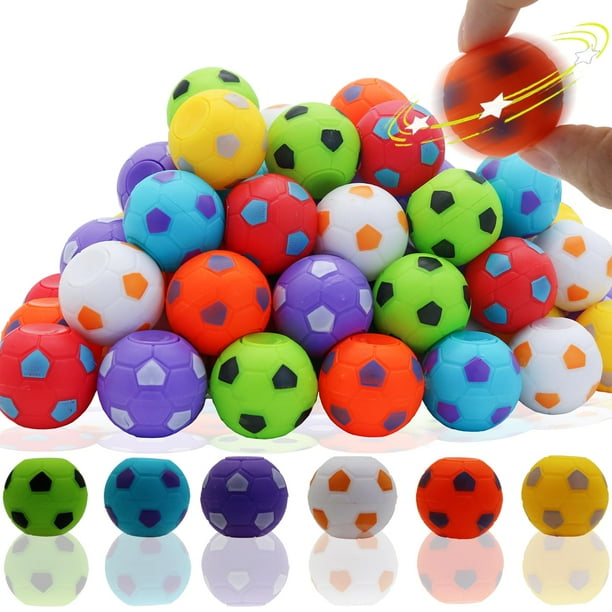 Juego de 32 balones de fútbol Mini Fidget Spinners para niños