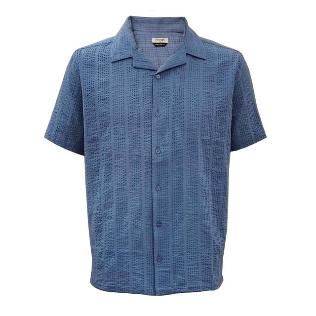 Camisa Simply Basic Para Hombre Manga Corta Talla M Azul