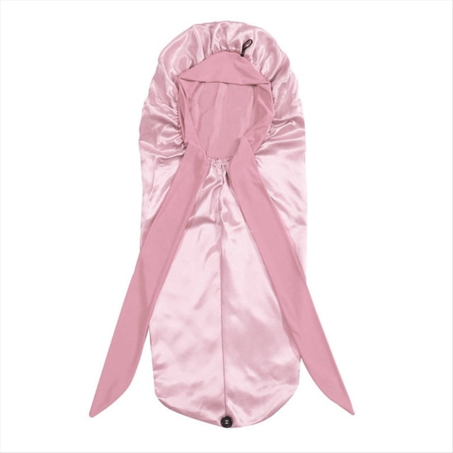 Gorro para Dormir para Mujer, Gorro para Dormir con Larga, Pelo , Gorro para Dormir Nocturno, Gorros de Ducha para Sauna, Gorro de Baño Rosa