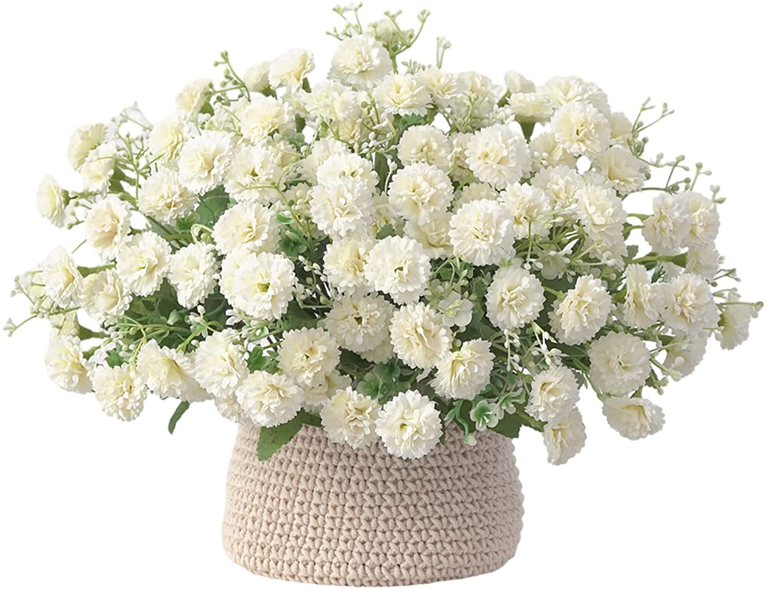 4 Bunches Carnation Small Artificial Flowers for Decoration Small Silk Flowers for Living Room