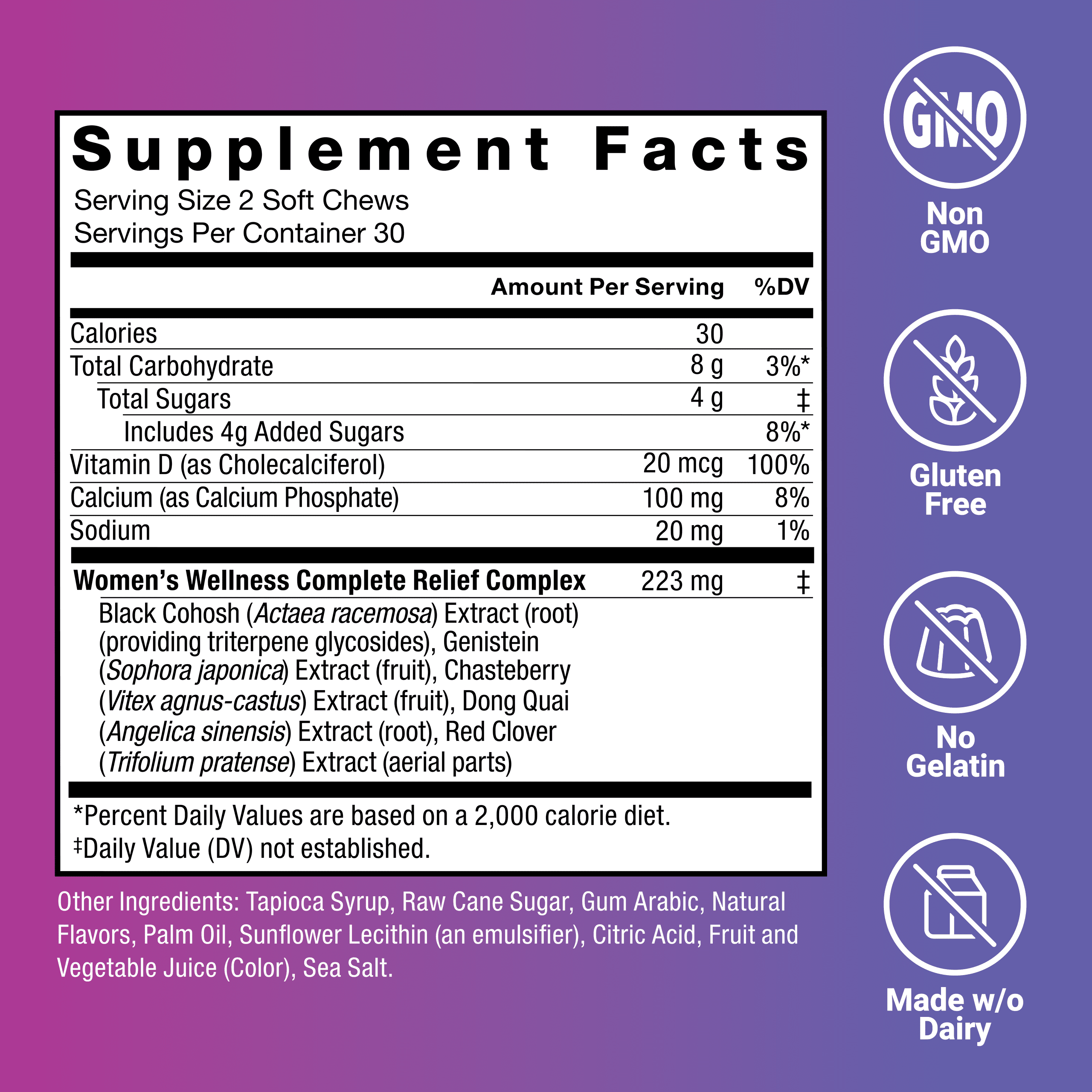 (3 pack) Menopause Relief, Menopause Supplements for Women with Black Cohosh for Hot Flashes, Hormone Balance & Menopause Support, Night Sweats & Mood Swings Relief, Mixed Berry, 60 Soft Chews by Force Factor