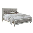thumbnail image 3 of Global Furniture USA Riley Silver Tufted Wooden King Bed, 3 of 4
