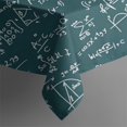 thumbnail image 5 of Math Equations Dark Green Formula Pattern Square Tablecloth,Waterproof Square Table Cover,Wipeable Spillproof Washable Table Cover for Home Kitchen Party Decor 42"X42"(107x107cm), 5 of 6