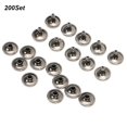 thumbnail image 3 of Round Cap Rivet,200 Sets Double Cap Rivet Iron Stud Nail for Leather Craft Bags, Belts, Clothes DIY Repairment, 3 of 7