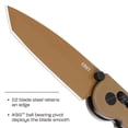 thumbnail image 2 of CRKT M16-02XD Everyday Carry Folding Knife with Crossbar Lock: D2 Plain Edge Blade, Desert Tan Grivory Handle, Pocket Clip, M16-02XD, 2 of 6