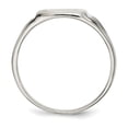 thumbnail image 2 of White Sterling Silver Ring Band Signet 11x11mm Open Back, 2 of 3