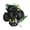 Black, variant on Melvexa Artificial Flower Bouquet 11.8, Realistic Silk Five-Head Design, for Home Décor Wedding Centerpiece Setup and Daily, Black