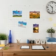 thumbnail image 5 of 4 Pack White Metal Photo Grid Wall Display - Adjustable Hanging Rack with Clips & Hooks for Photos, Notes & Home Office Decor, 5 of 5