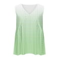 thumbnail image 5 of Cagogo Women Sleeveless Embroidered Eyelet Tank Tops Under $10 Cute Beach Country Flowy V Neck Ombre Camis Shirt Plus Size Basic Tunic Tops Valentines Day Gifts, 5 of 7