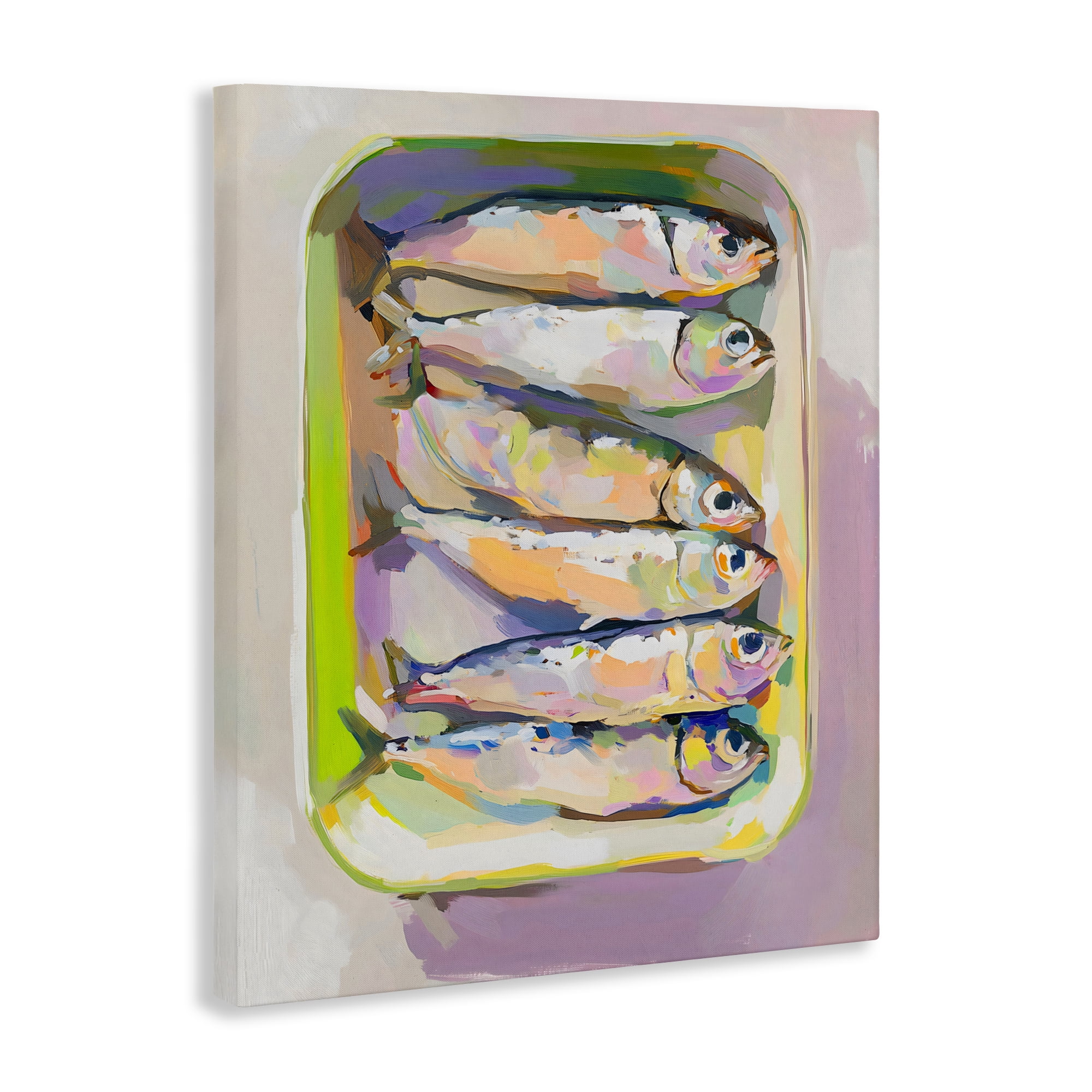 Stupell Industries Vibrant Hued Sardines Canvas Wall Art, design by The Prints Vibe