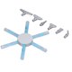 thumbnail image 5 of Juego De Bolígrafos Para Pintar Diamantes Con 6 Uds. De Puntas De Metal, Herramienta De Pintura De Diamantes 5D De Múltiples Puntos, Color Azul, 5 of 7