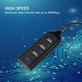 thumbnail image 5 of 2 PCS  4 Ports USB 2.0 Hub Expander Adapter Black, 5 of 7
