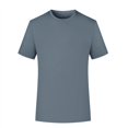 thumbnail image 1 of Cinvoph T-Shirt for Men Gym Active Stretch Tees Breathable Solid Color Workout Running Tops, 1 of 5