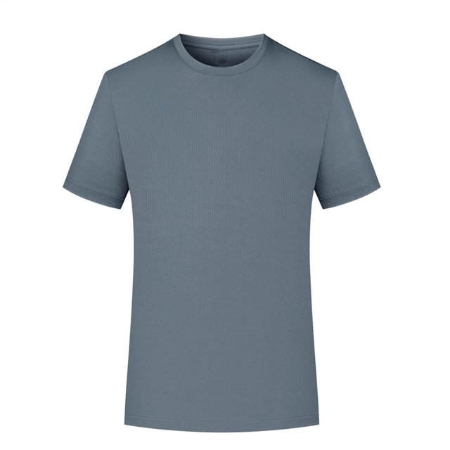 Cinvoph T-Shirt for Men Gym Active Stretch Tees Breathable Solid Color Workout Running Tops