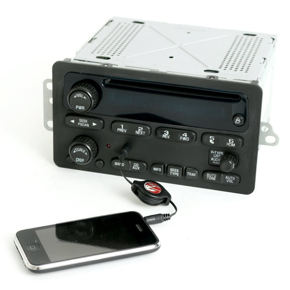 Restored Chevy Trailblazer GMC Envoy 2002-2003 Radio AM FM CD w Auxiliary Input 15195521 (Refurbished)