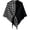Black, variant on Autumn Winter Women Wrap Cloak Wool Blend Triangle Shawl Female Thickened With Knitted Warm Shoulder Cloak