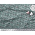 thumbnail image 3 of Soimoi Toile de Voile de Coton Rayures, Feuilles et Imprimé Floral 1 Yard 56 Inch Wide, 3 of 3