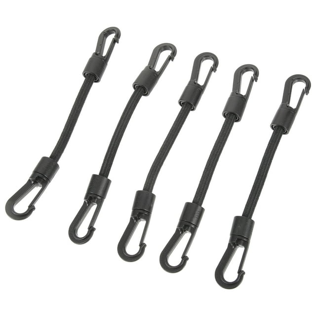 KAKOWELY 5Pcs Elastic Hook Straps Multi-function Tie Down Straps Outdoor Camping Buckle Straps,6.3X"X0.79"X0.59"