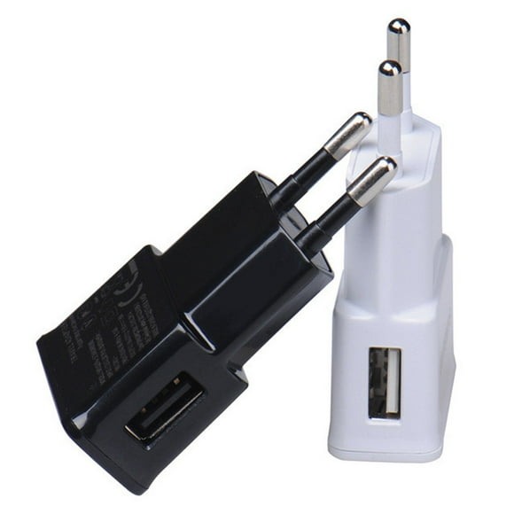 Wall USB Charger 1 USB EU US plug For Samsung iphone Mobile phone charging Power Adapter Micro Charger Travel For ipad Universal Black EU