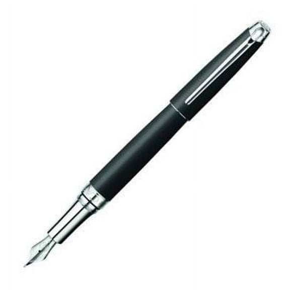 Caran d'Ache Leman Matte Black Fountain Pen - Medium