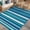 Blue, variant on Outdoor Patio Rug Camping Essentials - 5x8 FT Outdoor Plastic Straw Rug for Patio Clearance, Waterproof RV Essentials Outside Area Rugs for Deck Garden, Backyard Patio Furniture Set, Blue