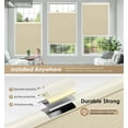thumbnail image 3 of LazBlinds No Tools No Drill Cordless Cellular Shades, Light Filtering Honeycomb Shades for Home, Thermal Insulation Blinds for Windows, 34" W x 48" H, Beige, 3 of 6