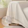 thumbnail image 5 of Smuge Sofa Cover, Couch Cover Protector Slipcover L Shape Sofa towel Furniture Cover for Pets Dogs Cats Home Decor (71"x 134", White), 5 of 8