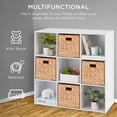 thumbnail image 5 of 118.69  9-Cube Storage Organizer, 11in Shelf Opening, Bookcase, Display Shelf, Customizable w/ 3 Removable Back Panels - White, 5 of 9