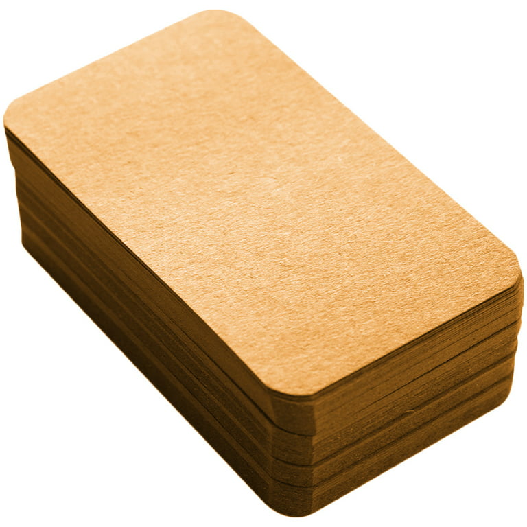 Blank 3x5 Kraft Paper Index Cards, Note Cards for Home, Office