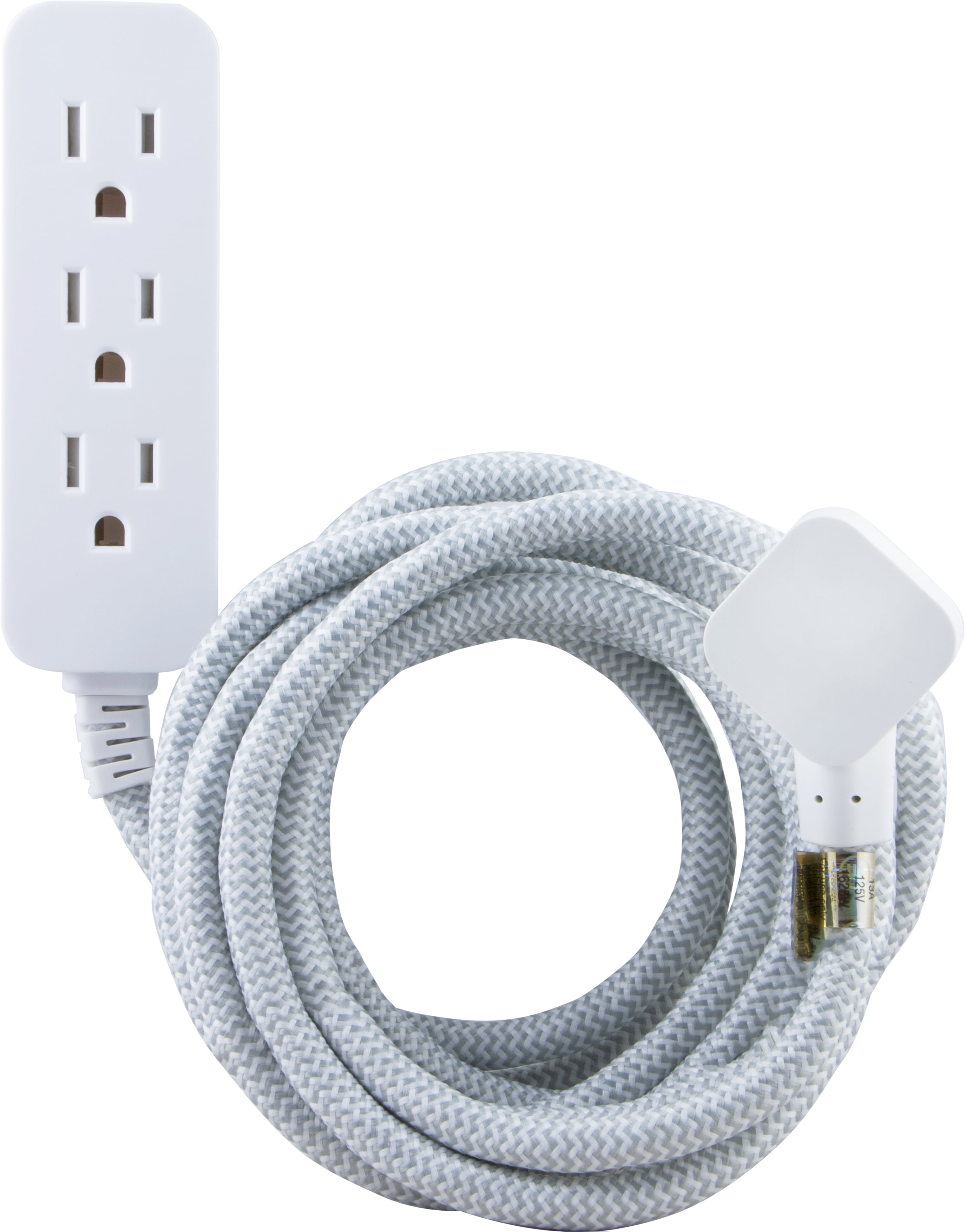 Cordinate Designer Extension Cord, 3 Grounded Outlets, 10-foot Cord and Low-Profile Plug,... by Jasco Products Company, LLC