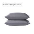 thumbnail image 1 of Funda de almohada Funda de almohada transpirable Funda de cojín de tela Funda de cojín Cama Funda de almohada de color sólido, Gris Advancent HA003270-04, 1 of 7