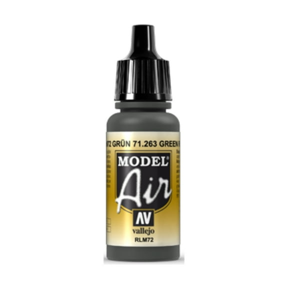 Vallejo 71263 Model Air Green RLM72 Acrylic Paint 17ml