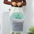 thumbnail image 3 of Dinheiro Cesto para Ropa Sucia Plegable de Pared con Gancho, Material de Malla Transpirable - para Ropa y Almacenamiento - Hogar, 3 of 6