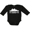 thumbnail image 3 of Inktastic Pittsburgh Pennsylvania Skyline Pa Cities Boys or Girls Long Sleeve Baby Bodysuit, 3 of 5