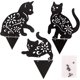 thumbnail image 1 of Decoración de jardín para gatos, 3 piezas de silueta de gato de metal con soporte fijo, decoración de gato negro de Pascua para césped, porche, patio, decoración de jardín al aire libre, 1 of 5