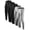 BLACK-WHITE, variant on BUYJYA 5 Pack Men's Athletic Pants Leggings Sports Tights Performance Workout Running Gym Thermal Underwear