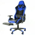 thumbnail image 3 of GameFitz  Pleather Gaming Chair in Black and Blue, 3 of 11