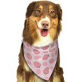 thumbnail image 6 of Naloa Strawberries Dog Bandanas 1PC Washable Triangle Dog Scarfs Premium Durable Fabric, for Small Medium Large Dogs and Cats, 6 of 6