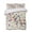 Beige, variant on Quilts Twin Size Bedding Set, Colorful Polka Dot Lightweight Quilted Comforter, Cartoon Cute Abstract Graffiti Beige Soft Reversible Bedspread Coverlet with Pillow Covers for All Season, 68" x 86"