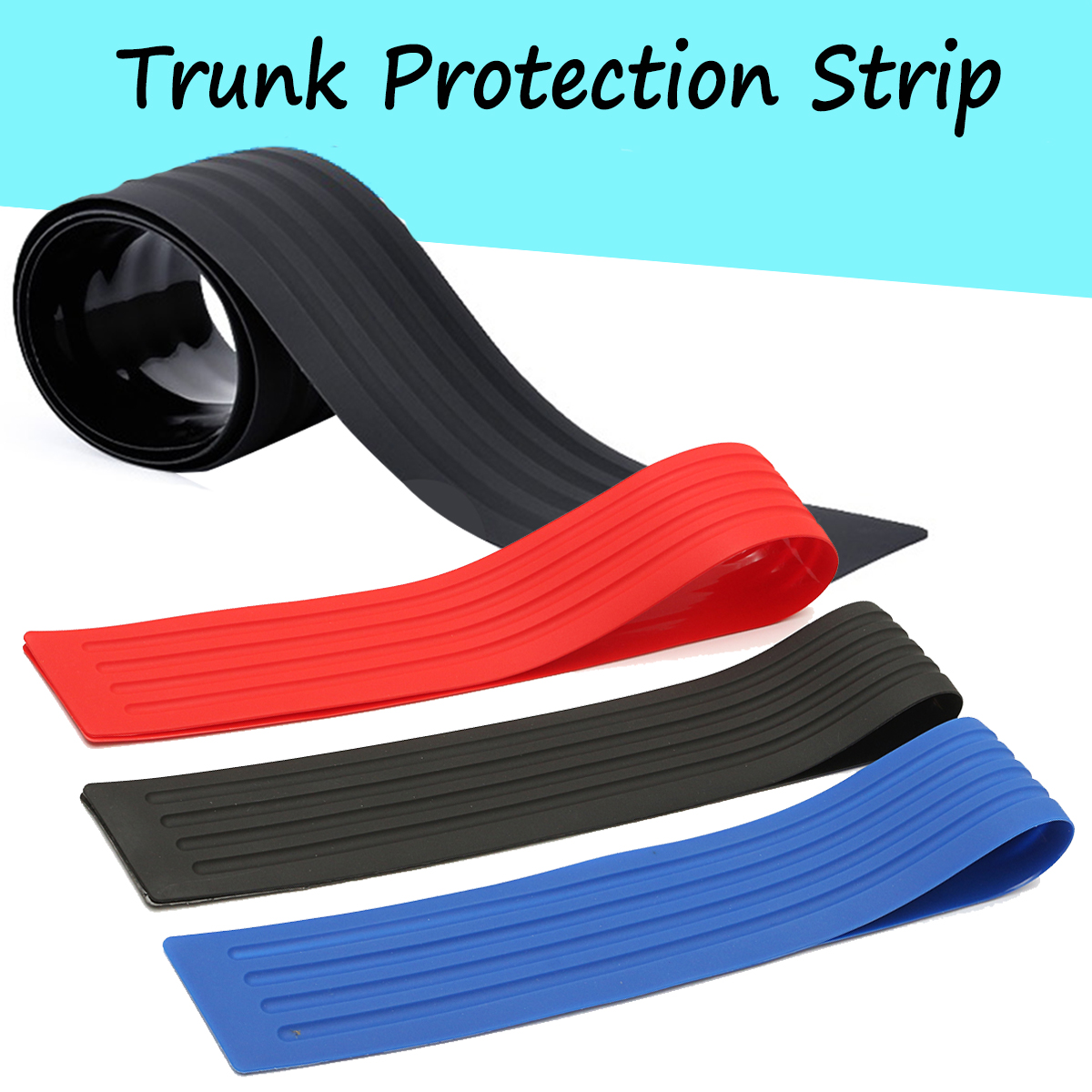 Universal Soft Car Sill Plate Bumper Guard Protector Rubber Pad Cover