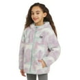 thumbnail image 2 of Eddie Bauer Youth Kid's High Pile Plush Hooded Full Zip Jacket (Light Blue/Small), 2 of 7